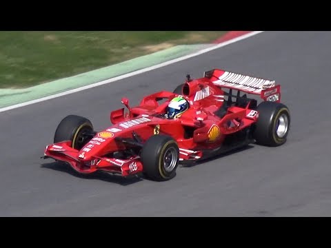 Ferrari Formula 1 at Mugello Circuit - V10 & V8 F1 Engine SOUND!
