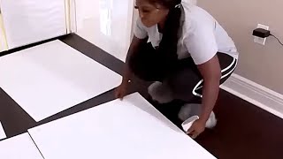 GOLD STRIP DESIGN FOR MY BEDROOM WALL Black and Gold wall DOLLAR TREE 3D DIY Wall I MADE!