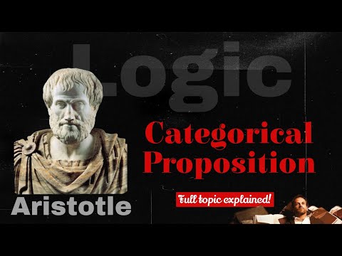 CATEGORICAL PROPOSITION & IT'S KIND |LOGIC| simple explanation ✅
