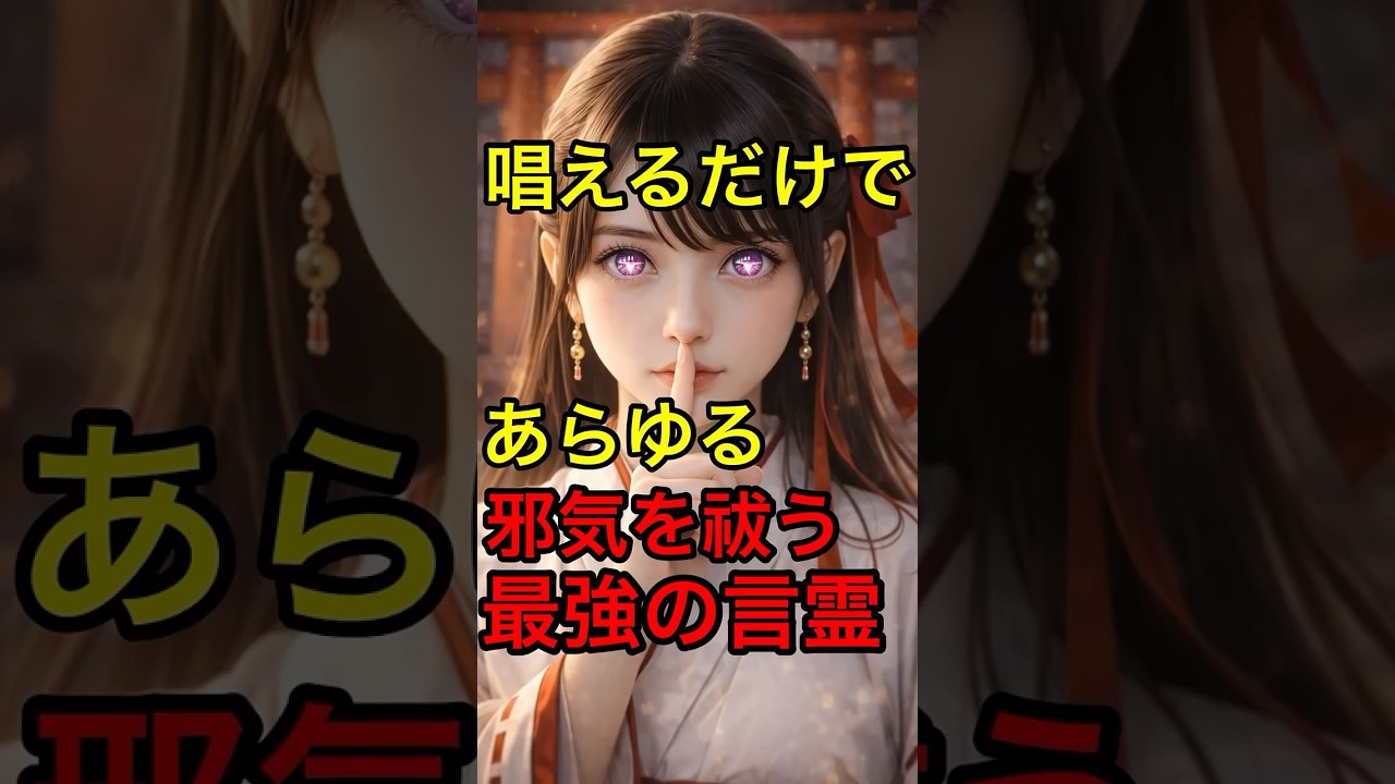 唱えるだけであらゆる邪気を祓う最強の言霊#神社 #願い事 #開運 #運気アップ #人生 #雑学 #スピリチュアル #金運  #占い #豆知識  #風水 #アセンション #引き寄せの法則 #潜在意識