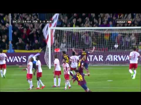 Golazo Goal Messi vs Almeria HD 2014 Espanol