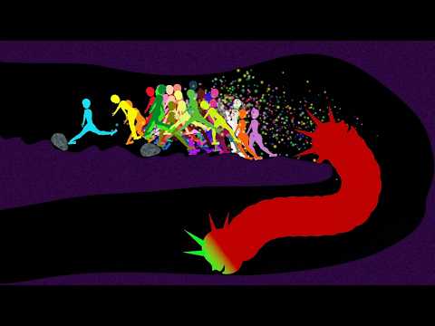 Escape From The Worm - Stickman Survival Race