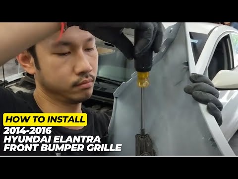2014-2016 Hyundai Elantra Front Bumper Grille Install, Part 2/3
