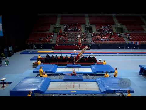 People's Republic of China 1 (CHN) W - 2017 Trampoline Worlds, Sofia (BUL) - Qualif Synchro R1