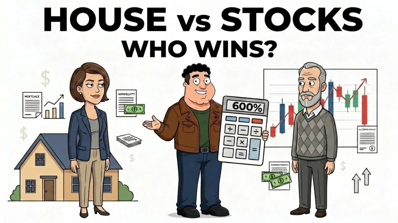 Real Estate Vs Stocks - The Real Math (Which One Will Make You More Money?)