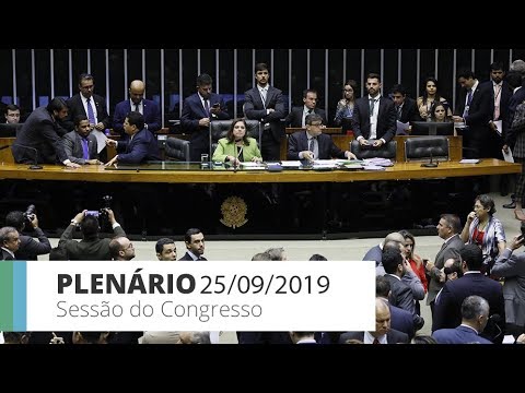 Sessão do Congresso Nacional - Votação de vetos presidenciais - 25/09/19 - 17:43