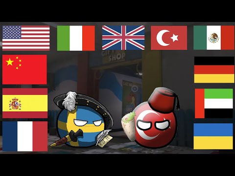 Country Balls in different languages Google translate meme