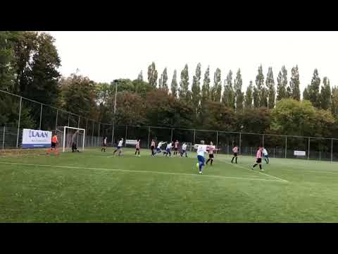 Tweede doelpunt DEM JO17-1 tegen Hollandia