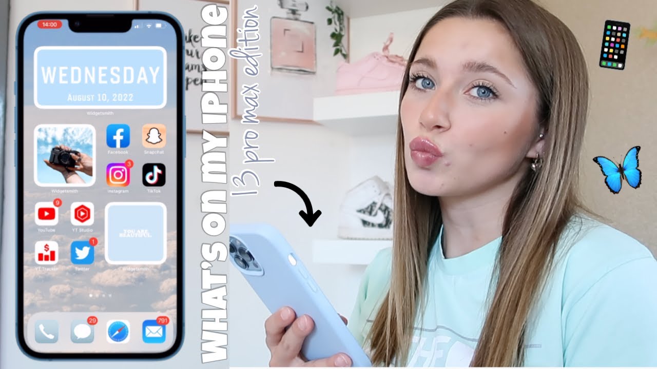 WHATS ON MY IPHONE 13 PRO MAX | SIERRA BLUE | & IPHONE 13 PRO MAX PHONE CASE HAUL FT WRAPPZ