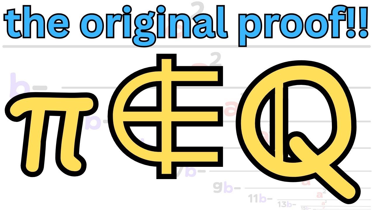 the first proof of the irrationality of pi!