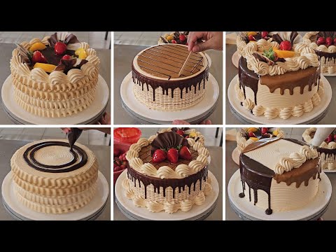 Mas 3 ideas para decorar pasteles de selva negra con dulce de leche y ganache de chocolate