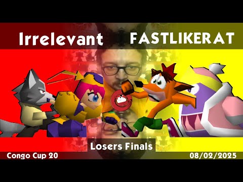 [Congo Cup 20] Irrelevant (Marina/Wolf) vs FASTLIKERAT (Crash/DDD) [Losers Finals]
