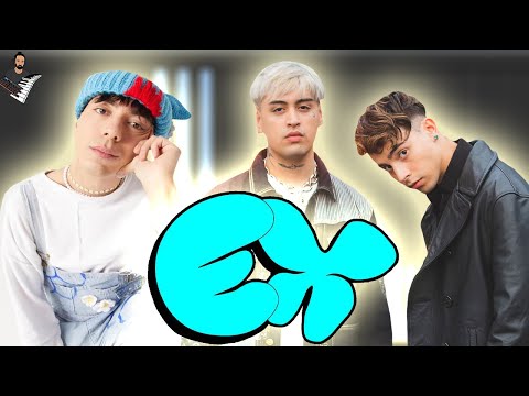 Enez x Tiago Pzk x Rusherking - Ex | Instrumental Piano Tutorial / Partitura / Karaoke / MIDI