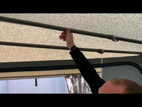 Placering af overligger i forteltet (Dansk)