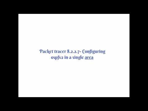 Packet tracer 8.2.2.7 - Configuring ospfv2 in a single area