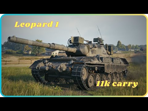 Leopard 1.  High-level tactics, 11k dmg. World of Tanks Top Replays.