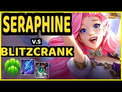 RHUCKZ (SERAPHINE) vs BLITZCRANK - BOTTOM SUPPORT GAMEPLAY - EUW Ranked GRANDMASTER
