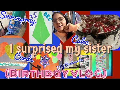 My Sister’s BIRTHDAY celebration 🎂{ Cake, Snowspray, Diy gifts & birthday cards } || Nimra M