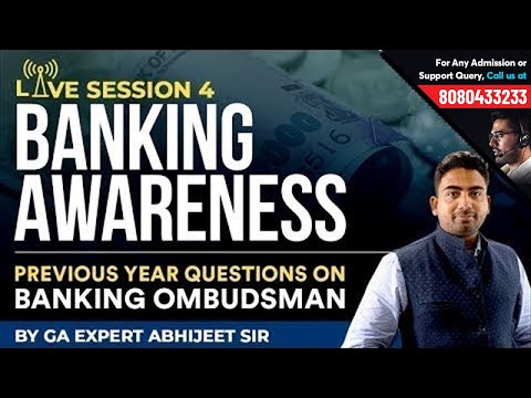 Banking Awareness - 4 | Previous Year Paper Q& A by Abhijeet Sir | Important for IBPS, RRB & RBI Video