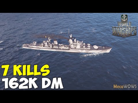 World of WarShips | Friesland | 7 KILLS | 162K Damage - Replay Gameplay 4K 60 fps