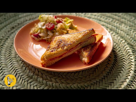 Croque monsieur 🍞🧀😋 ساندویچ کروک موسیو