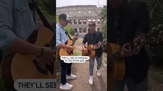 “Ocean Wide” filmed in the shadow of the Colosseum in Rome, Italy