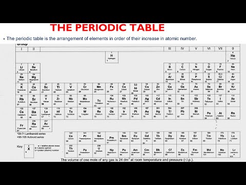 CHEMISTRY || THE PERIODIC TABLE FULL TOPIC ||