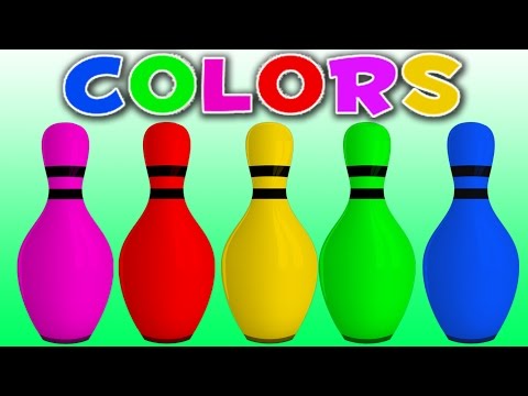 DibusYmas Learn Colors with Colors 3D Bowling Game | Learning Colors for Children