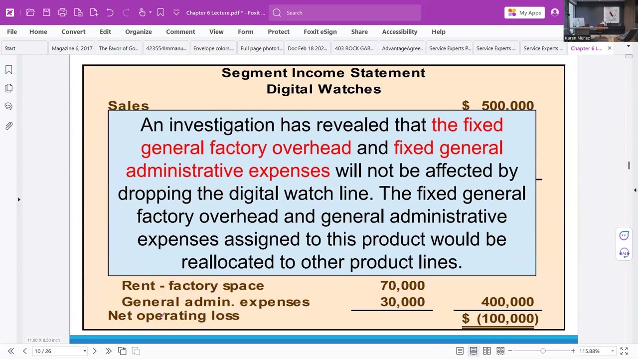Chapter 6: Differential Analysis: The Key to Decision Making - Lecture
