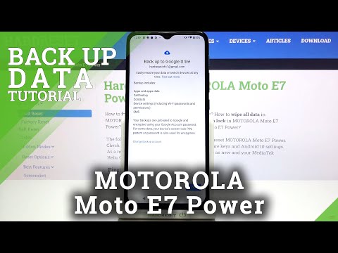 How to Use Google Backup on MOTOROLA Moto E7 Power – Google Backup