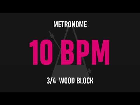 10 BPM 3/4 - Best Metronome (Sound : Wood block)