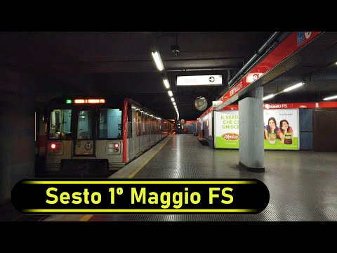 Metro Station Sesto 1º Maggio FS - Milan 🇮🇹 - Walkthrough 🚶