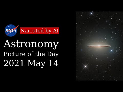 APOD: 2021-05-14 - M104: The Sombrero Galaxy (Narrated by Brian)