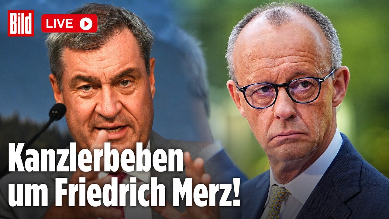 UNION-BEBEN: Was sagt Söder zur Merz-Krise? | BILD LIVE