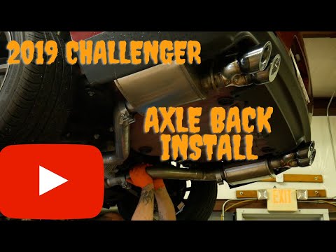 2019 Challenger axle back exhaust install!!!!