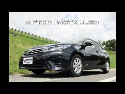 TOYOTA ALTIS MK11E170 upgraded Triple S lowering springs.