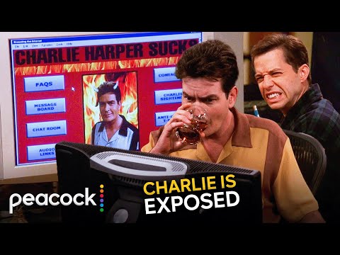 Two and a Half Men | Charlie Discovers Website of His Ex-Hookups Trashing Him