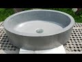 Oval Vessel Concrete Sink