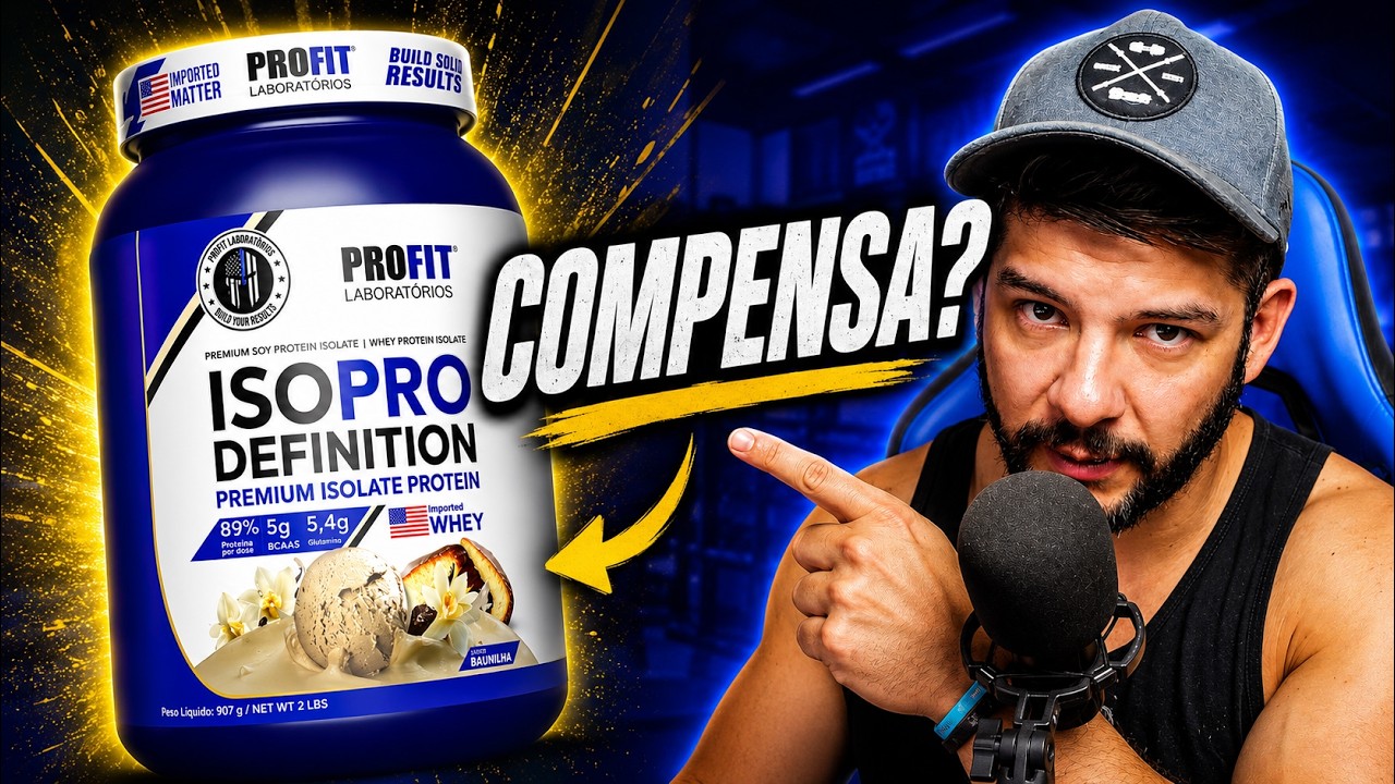 Miniatura da avaliação em vídeo de Whey Protein Profit Iso Pro Definition Baunilha 1.814kg