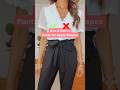 Do S And Don Ts Pants For Apple Shapes How To Dress For Your Body Type Apple Shapes Workwear