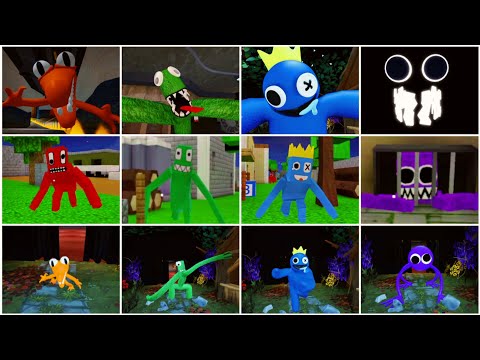 EPIC JUMPSCARE SHOWDOWN! Rainbow Friends Chapter 1 VS Craft VS Accurate Roleplay 😱