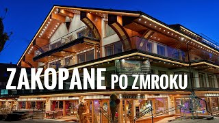 🌄 Zakopane po zmroku – Dolina Strążyska, Krupówki i bajeczny hotel Góralski Diam
