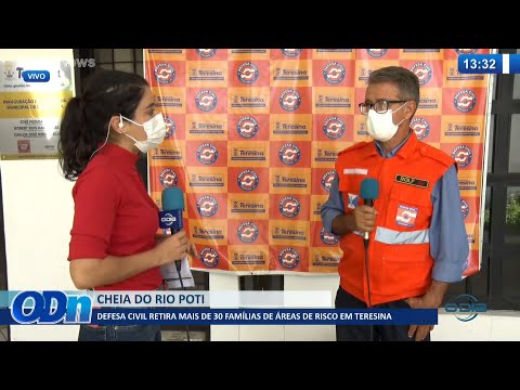 Defesa Civil retira mais de 30 famílias de áreas de risco da cheia do Rio Poti 08 03 2022