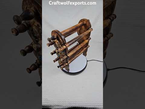 Wooden eight sticks bangle stand