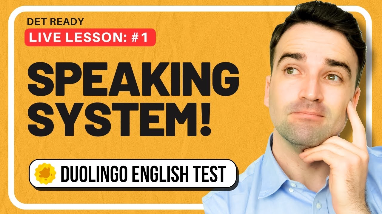 Duolingo English Test, Live Lesson: Super Strategy for Listen, Then Speak