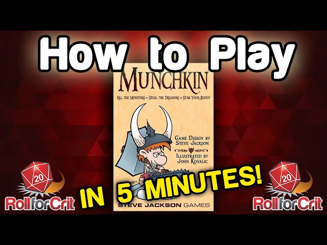 Vídeo relacionado con Steve Jackson Games , Munchkin: Deluxe, Board Game, Ages 14+, 1-4 Players, 30-120 Minute Playing Time