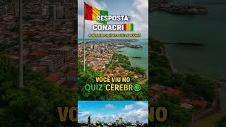 Qual é a capital da Guiné? 🧠 Descubra agora! 🇬🇳 #capitais #quiz #geografia  #africa