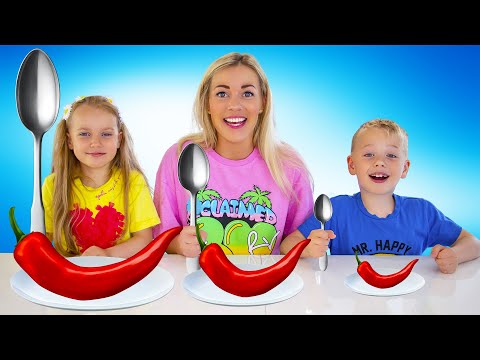 BIG, MEDIUM or SMALL Food Challenge!