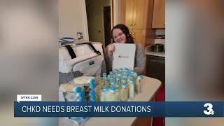 CHKD needs breast milk donations
