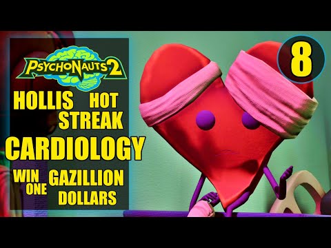 Psychonauts 2 - Cardiology - Win Gazillion in Casino - Hollis Hot Streak Walkthrough Part 8